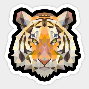 Tiger Polygon Face Sticker